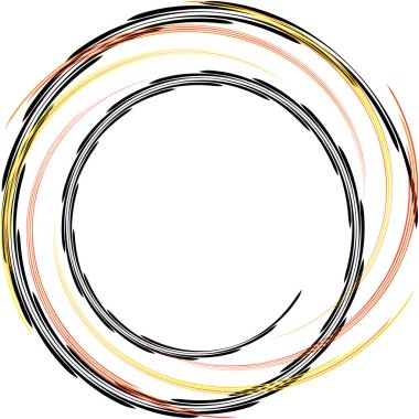 Soyut sarmal, girdap, dönme vektörü örtüşüyor. Volute, helix, koklear vertigo dairesel, geometrik çizim. Soyut çember