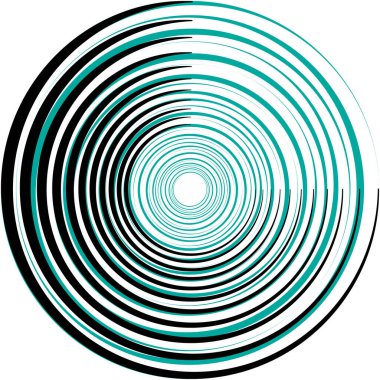 Overlaying abstract Spiral, Swirl, Twirl vector. Volute, helix, cochlear vertigo circular, geometric illustration. Abstract circle clipart
