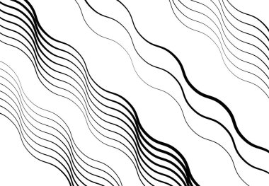 Renkli dalgalı, dalgalı ve dalgalı, dalgalı köşegen, eski ve eğimli, eğik çizgiler, çizgiler soyut tasarım öğesi. Renkli arkaplan, desen ve doku