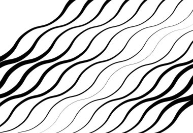 Dalgalı, dalgalı ve dalgalı, dalgalı köşegen, eğimli, eğimli ve eğimli çizgiler, çizgiler soyut siyah ve beyaz, monokrom tasarım ögesi, arkaplan, desen ve doku