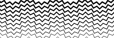 Geniş dikdörtgen biçimi dalgalı, dalgalı, zig-zag, çapraz çizgiler tasarım ögesi, desen dokusu ve arkaplan