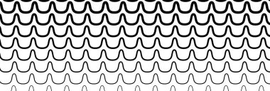 Geniş dikdörtgen biçimi dalgalı, dalgalı, zig-zag, çapraz çizgiler tasarım ögesi, desen dokusu ve arkaplan