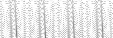 Geniş dikdörtgen biçimi dalgalı, dalgalı, zig-zag, çapraz çizgiler tasarım ögesi, desen dokusu ve arkaplan