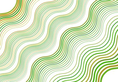 Renkli dalgalı, dalgalı ve dalgalı, dalgalı köşegen, eski ve eğimli, eğik çizgiler, çizgiler soyut tasarım öğesi. Renkli yeşil arkaplan, desen ve doku