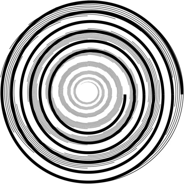 Sovrapposizione Astratta Spirale Vortice Vettore Vortice Voluta Elica Vertigini Cocleari — Vettoriale Stock