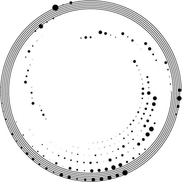 추상적 스피랄 벡터를 뛰어넘는 달팽이관은 동그랗고 기하학적 그림입니다 — 스톡 벡터
