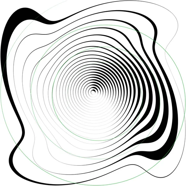 Espiral Abstracta Superpuesta Remolino Vector Giro Voluta Hélice Vértigo Coclear — Vector de stock