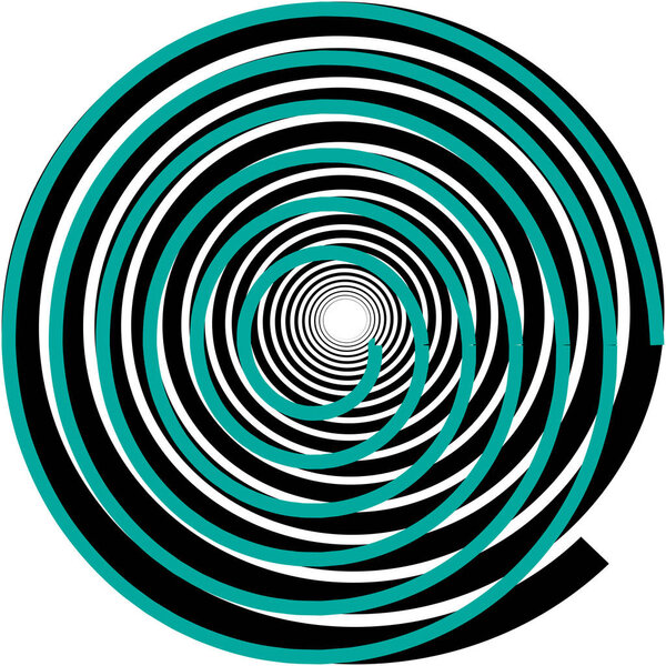 Overlaying abstract Spiral, Swirl, Twirl vector. Volute, helix, cochlear vertigo circular, geometric illustration. Abstract circle