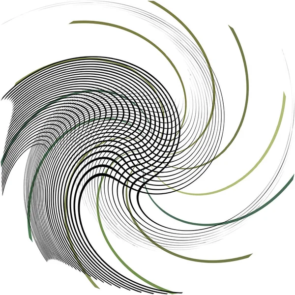 Sovrapposizione Astratta Spirale Vortice Vettore Vortice Voluta Elica Vertigini Cocleari — Vettoriale Stock