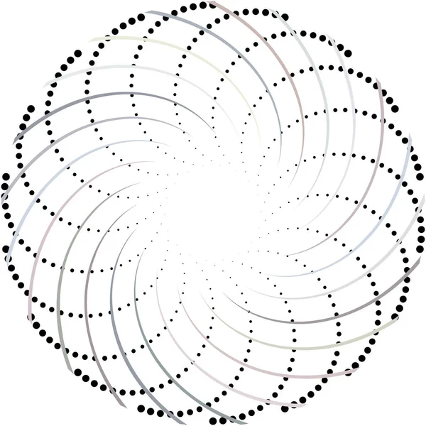 Soyut Sarmal Girdap Dönme Vektörü Örtüşüyor Volute Helix Koklear Vertigo — Stok Vektör