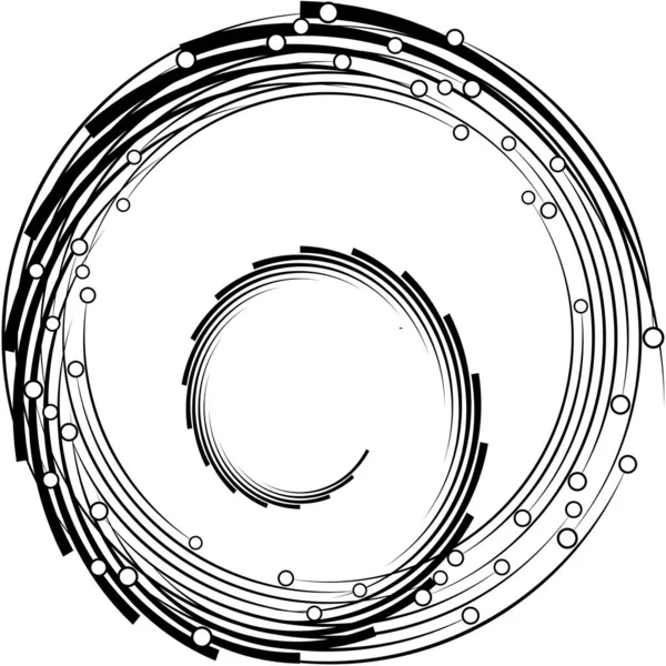 Sobreposição Abstrato Espiral Redemoinho Twirl Vetor Voluta Hélice Vertigem Coclear —  Vetores de Stock