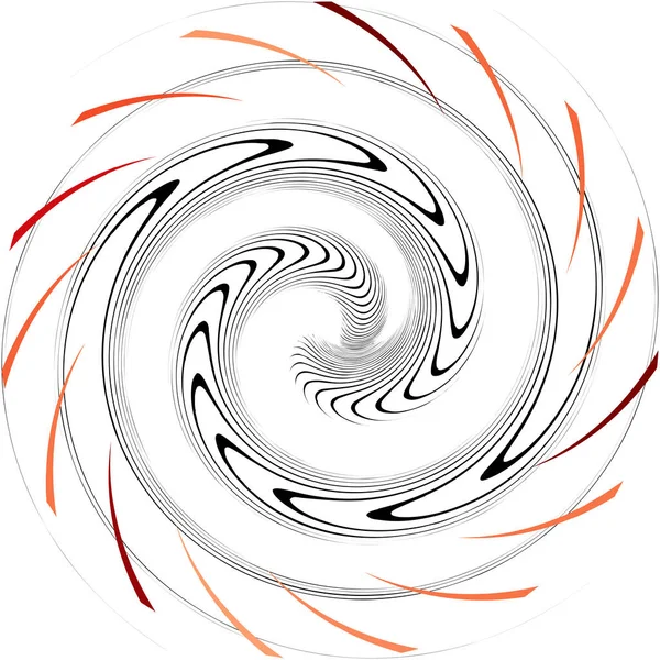 Espiral Abstracta Superpuesta Remolino Vector Giro Voluta Hélice Vértigo Coclear — Vector de stock