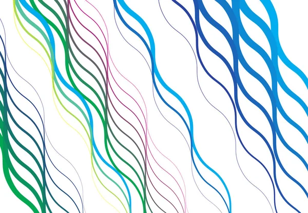 カラフルな波状で 手を振って 波打つ 斜めの斜めの斜線 斜めの線 傾斜の線 縞模様の抽象的なデザイン要素 カラフルな背景 パターン — ストックベクタ