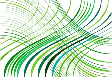 Şebeke, dalgalı, dalgalı, dalgalı, dalgalı çizgiler. Soyut renkli yeşil geometrik arkaplan, doku, arkaplan ve desen