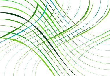 Şebeke, dalgalı, dalgalı, dalgalı, dalgalı çizgiler. Soyut renkli yeşil geometrik arkaplan, doku, arkaplan ve desen