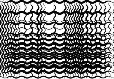 Şebeke, dalgalı, dalgalı, dalgalı, dalgalı çizgiler. Soyut siyah beyaz, gri tonlama arkaplan, doku, arkaplan ve desen