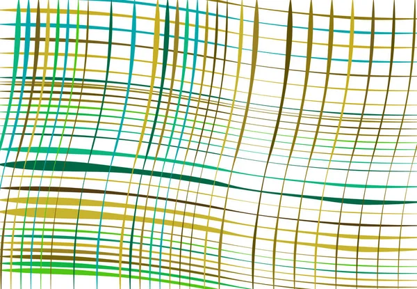 Gitter Maschen Aus Welligen Wellenförmigen Wellenförmigen Linien Abstrakter Bunter Mehrfarbiger — Stockvektor