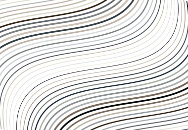 Renkli dalgalı, dalgalı ve dalgalı, dalgalı köşegen, eski ve eğimli, eğik çizgiler, çizgiler soyut tasarım öğesi. Renkli koyu arkaplan, desen ve doku