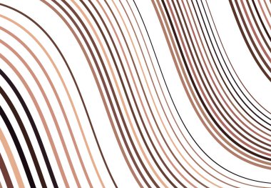 Renkli dalgalı, dalgalı ve dalgalı, dalgalı köşegen, eski ve eğimli, eğik çizgiler, çizgiler soyut tasarım öğesi. Renkli kahverengi arkaplan, desen ve doku