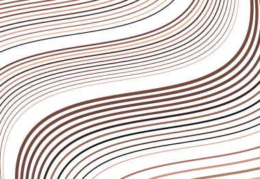 Renkli dalgalı, dalgalı ve dalgalı, dalgalı köşegen, eski ve eğimli, eğik çizgiler, çizgiler soyut tasarım öğesi. Renkli kahverengi arkaplan, desen ve doku