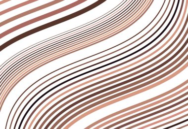 Renkli dalgalı, dalgalı ve dalgalı, dalgalı köşegen, eski ve eğimli, eğik çizgiler, çizgiler soyut tasarım öğesi. Renkli kahverengi arkaplan, desen ve doku