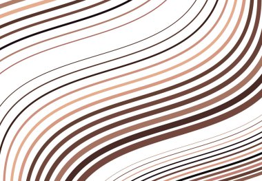 Renkli dalgalı, dalgalı ve dalgalı, dalgalı köşegen, eski ve eğimli, eğik çizgiler, çizgiler soyut tasarım öğesi. Renkli kahverengi arkaplan, desen ve doku