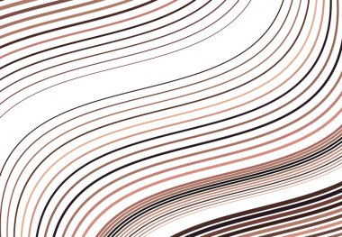 Renkli dalgalı, dalgalı ve dalgalı, dalgalı köşegen, eski ve eğimli, eğik çizgiler, çizgiler soyut tasarım öğesi. Renkli kahverengi arkaplan, desen ve doku