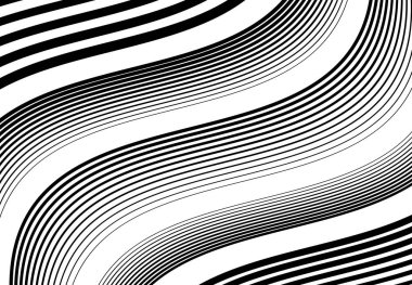 Dalgalı, dalgalı ve dalgalı, dalgalı köşegen, eğimli, eğimli ve eğimli çizgiler, çizgiler soyut siyah ve beyaz, monokrom tasarım ögesi, arkaplan, desen ve doku