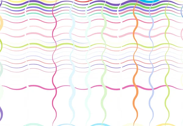 波浪形 波浪形 波浪形 波浪形线 多色彩背景 背景和图案 方格线格子 — 图库矢量图片