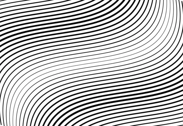 Wavy Waving Undulating Billowy Diagonal Skew Tilt Oblique Lines Stripes — Stock Vector