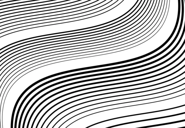 波浪形 波浪形和波浪形 波浪形对角线 斜线和斜线 条纹抽象黑白 单色设计元素 图案和纹理 — 图库矢量图片