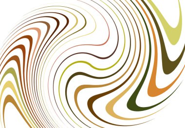 Bükme, girdap çizgileri, çizgiler. Dalgalı, eşmerkezli şeritler ve çizgiler sallıyor. Rastgele çizgiler üzerinde döndürme, döndürme ve döndürme efekti