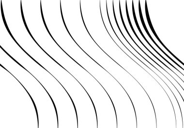 Soyut dalgalı, dalgalı, dalgalı ve dalgalı çizgiler, çizgiler. Kıvrımlı, kıvrımlı kıvrımlı çizgiler. Soyut siyah beyaz, tek renkli, gri tonlu desen, arkaplan, arkaplan ve doku