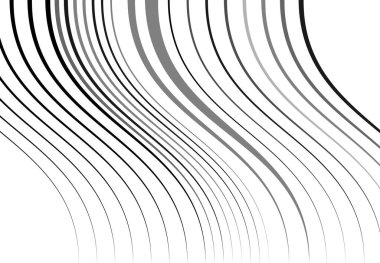 Soyut dalgalı, dalgalı, dalgalı ve dalgalı çizgiler, çizgiler. Kıvrımlı, kıvrımlı kıvrımlı çizgiler. Soyut siyah beyaz, tek renkli, gri tonlu desen, arkaplan, arkaplan ve doku