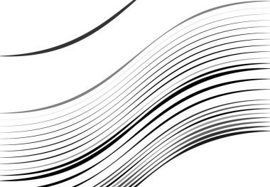 Soyut dalgalı, dalgalı, dalgalı ve dalgalı çizgiler, çizgiler. Kıvrımlı, kıvrımlı kıvrımlı çizgiler. Soyut siyah beyaz, tek renkli, gri tonlu desen, arkaplan, arkaplan ve doku