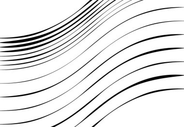 Soyut dalgalı, dalgalı, dalgalı ve dalgalı çizgiler, çizgiler. Kıvrımlı, kıvrımlı kıvrımlı çizgiler. Soyut siyah beyaz, tek renkli, gri tonlu desen, arkaplan, arkaplan ve doku