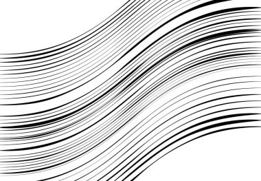 Soyut dalgalı, dalgalı, dalgalı ve dalgalı çizgiler, çizgiler. Kıvrımlı, kıvrımlı kıvrımlı çizgiler. Soyut siyah beyaz, tek renkli, gri tonlu desen, arkaplan, arkaplan ve doku