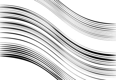 Soyut dalgalı, dalgalı, dalgalı ve dalgalı çizgiler, çizgiler. Kıvrımlı, kıvrımlı kıvrımlı çizgiler. Soyut siyah beyaz, tek renkli, gri tonlu desen, arkaplan, arkaplan ve doku