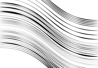 Soyut dalgalı, dalgalı, dalgalı ve dalgalı çizgiler, çizgiler. Kıvrımlı, kıvrımlı kıvrımlı çizgiler. Soyut siyah beyaz, tek renkli, gri tonlu desen, arkaplan, arkaplan ve doku