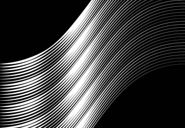 Soyut dalgalı, dalgalı, dalgalı ve dalgalı çizgiler, çizgiler. Kıvrımlı, kıvrımlı kıvrımlı çizgiler. Soyut siyah beyaz, tek renkli, gri tonlu desen, arkaplan, arkaplan ve doku