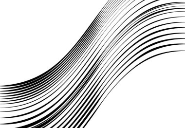 Soyut dalgalı, dalgalı, dalgalı ve dalgalı çizgiler, çizgiler. Kıvrımlı, kıvrımlı kıvrımlı çizgiler. Soyut siyah beyaz, tek renkli, gri tonlu desen, arkaplan, arkaplan ve doku