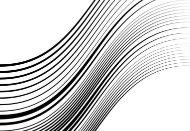 Soyut dalgalı, dalgalı, dalgalı ve dalgalı çizgiler, çizgiler. Kıvrımlı, kıvrımlı kıvrımlı çizgiler. Soyut siyah beyaz, tek renkli, gri tonlu desen, arkaplan, arkaplan ve doku