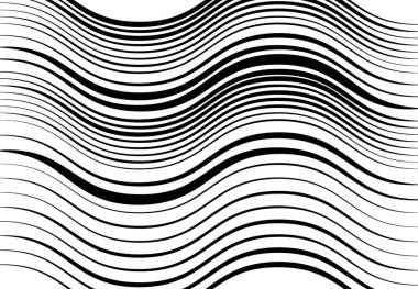 Soyut dalgalı, dalgalı, dalgalı ve dalgalı çizgiler, çizgiler. Kıvrımlı, kıvrımlı kıvrımlı çizgiler. Soyut siyah beyaz, tek renkli, gri tonlu desen, arkaplan, arkaplan ve doku