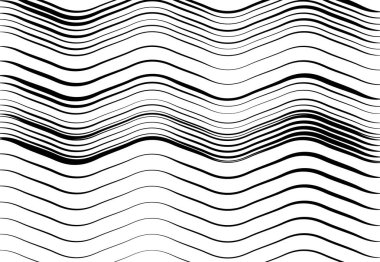 Soyut dalgalı, dalgalı, dalgalı ve dalgalı çizgiler, çizgiler. Kıvrımlı, kıvrımlı kıvrımlı çizgiler. Soyut siyah beyaz, tek renkli, gri tonlu desen, arkaplan, arkaplan ve doku