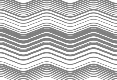Soyut dalgalı, dalgalı, dalgalı ve dalgalı çizgiler, çizgiler. Kıvrımlı, kıvrımlı kıvrımlı çizgiler. Soyut siyah beyaz, tek renkli, gri tonlu desen, arkaplan, arkaplan ve doku