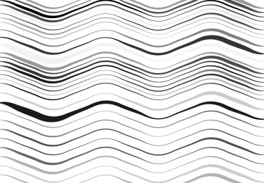Soyut dalgalı, dalgalı, dalgalı ve dalgalı çizgiler, çizgiler. Kıvrımlı, kıvrımlı kıvrımlı çizgiler. Soyut siyah beyaz, tek renkli, gri tonlu desen, arkaplan, arkaplan ve doku