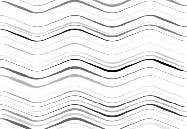 Soyut dalgalı, dalgalı, dalgalı ve dalgalı çizgiler, çizgiler. Kıvrımlı, kıvrımlı kıvrımlı çizgiler. Soyut siyah beyaz, tek renkli, gri tonlu desen, arkaplan, arkaplan ve doku