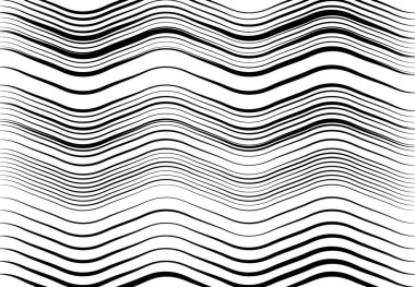 Soyut dalgalı, dalgalı, dalgalı ve dalgalı çizgiler, çizgiler. Kıvrımlı, kıvrımlı kıvrımlı çizgiler. Soyut siyah beyaz, tek renkli, gri tonlu desen, arkaplan, arkaplan ve doku