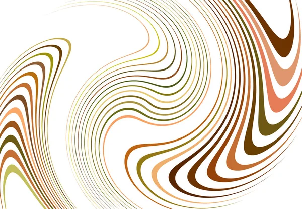 波涛汹涌 挥动着同心圆的条纹和条纹 任意条纹的转动 扭转和转动效应 — 图库矢量图片