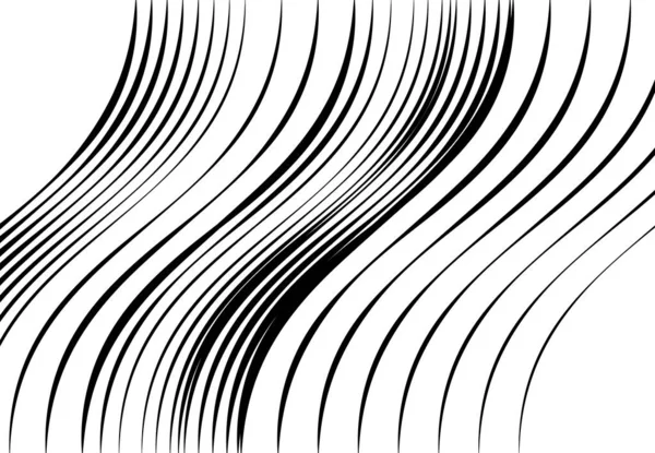 Righe Ondulate Ondulate Ondulate Ondulate Astratte Squiggly Linee Contorte Con — Vettoriale Stock